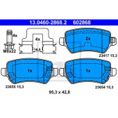 Колодки тормозные дисковые для KIA VENGA / OPEL ASTRA, COMBO, MERIVA, ZAFIRA <b>ATE 13.0460-2868.2 / 602868</b>
