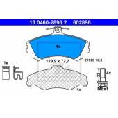 Колодки тормозные дисковые для MITSUBISHI COLT CZC(RG), COLT PLUS(Z2#W), COLT(Z2#A,Z3#A) <b>ATE 13.0460-2896.2 / 602896</b>
