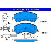 Колодки тормозные дисковые для FORD TRANSIT TOURNEO, TRANSIT <b>ATE 13.0460-3834.2 / 603834</b>