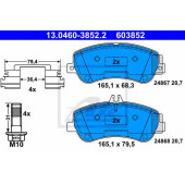 Колодки тормозные дисковые для MERCEDES GLK(X204) <b>ATE 13.0460-3852.2 / 603852</b>