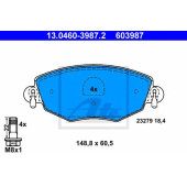 Колодки тормозные дисковые для FORD MONDEO(B4Y,B5Y,BWY) <b>ATE 13.0460-3987.2 / 603987</b>