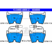 Колодки тормозные дисковые для VW PHAETON(3D#) <b>ATE 13.0460-4800.2 / 604800</b>