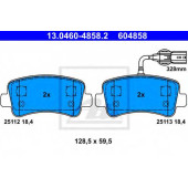 Колодки тормозные дисковые для NISSAN NV400 / OPEL MOVANO / RENAULT MASTER(EV,FV,HV,JV,UV) <b>ATE 13.0460-4858.2 / 604858</b>