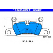 Колодки тормозные дисковые для VW TOUAREG(7P5) <b>ATE 13.0460-4872.2 / 604872</b>