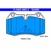 Колодки тормозные дисковые для BMW 7(E38) <b>ATE 13.0460-4965.2 / 604965</b>