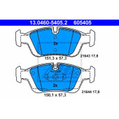 Колодки тормозные дисковые для BMW 3(E36,E46), Z3(E36), Z4(E85) <b>ATE 13.0460-5405.2 / 605405</b>
