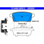 Колодки тормозные дисковые для MAZDA CX-7(ER), CX-9(TB) <b>ATE 13.0460-5605.2 / 605605</b>
