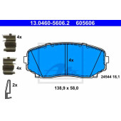 Колодки тормозные дисковые для MAZDA CX-7(ER), CX-9(TB) <b>ATE 13.0460-5606.2 / 605606</b>