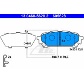 Колодки тормозные дисковые для SUBARU FORESTER(SG), IMPREZA(GD,GG) <b>ATE 13.0460-5628.2 / 605628</b>