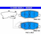 Колодки тормозные дисковые для JEEP CHEROKEE(KK), WRANGLER(JK,TJ) <b>ATE 13.0460-5629.2 / 605629</b>