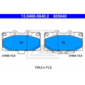 Колодки тормозные дисковые для SUBARU IMPREZA(GC,GD,GF,GG) <b>ATE 13.0460-5640.2 / 605640</b>