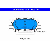 Колодки тормозные дисковые для LEXUS RX(GSU3#,MCU3#,MHU3#) <b>ATE 13.0460-5734.2 / 605734</b>