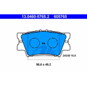 Колодки тормозные дисковые для LEXUS ES, HS / TOYOTA CAMRY, RAV 4 <b>ATE 13.0460-5765.2 / 605765</b>