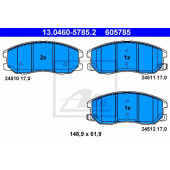 Колодки тормозные дисковые для CHEVROLET CAPTIVA(C100,C140) / OPEL ANTARA <b>ATE 13.0460-5785.2 / 605785</b>