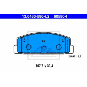 Колодки тормозные дисковые для MAZDA 323 F(BJ), 6(GG,GH,GY), 626(GF,GW), FAMILIA(BJ), PREMACY(CP) <b>ATE 13.0460-5804.2 / 605804</b>