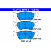 Колодки тормозные дисковые для TOYOTA AVENSIS(#T22#) <b>ATE 13.0460-5809.2 / 605809</b>