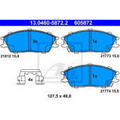 Колодки тормозные дисковые для HYUNDAI ACCENT(LC), GETZ(TB), LANTRA(J-2) <b>ATE 13.0460-5872.2 / 605872</b>