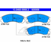Колодки тормозные дисковые ATE 13.0460-5958.2