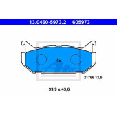 Колодки тормозные дисковые для MAZDA 626(GE), MX-6(GE), XEDOS 6(CA) <b>ATE 13.0460-5973.2 / 605973</b>