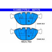 Колодки тормозные дисковые для BMW X5(E53) <b>ATE 13.0460-7170.2 / 607170</b>