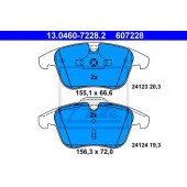 Колодки тормозные дисковые для FORD GALAXY, MONDEO, S-MAX / LAND ROVER DISCOVERY, FREELANDER, RANGE ROVER EVOQUE / VOLVO S60, S80, V60, V70, XC70 <b>ATE 13.0460-7228.2 / 607228</b>