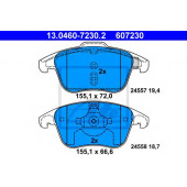 Колодки тормозные дисковые для CITROEN C4(B7,UA#,UD#), DS4, DS5 / PEUGEOT 3008, 5008 <b>ATE 13.0460-7230.2 / 607230</b>