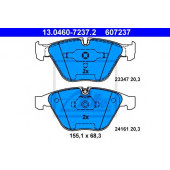Колодки тормозные дисковые для BMW 3(E90,E91,E92,E93), X1(E84), Z4(E89) <b>ATE 13.0460-7237.2 / 607237</b>