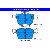 Колодки тормозные дисковые для AUDI A3, TT / SKODA SUPERB / VW GOLF, PASSAT, TIGUAN, TOURAN <b>ATE 13.0460-7294.2 / 607294</b>