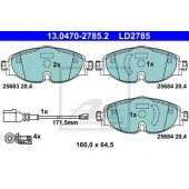 Колодки тормозные дисковые для AUDI A3, TT / SKODA OCTAVIA, SUPERB / VW GOLF SPORTSVAN, GOLF, PASSAT, TIGUAN, TOURAN <b>ATE 13.0470-2785.2 / LD2785</b>