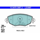 Колодки тормозные дисковые для FORD MONDEO(B4Y,B5Y,BWY) <b>ATE 13.0470-3987.2 / LD3987</b>