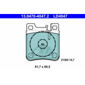 Колодки тормозные дисковые для CHRYSLER CROSSFIRE / MERCEDES , C, CLK, E, S, SL <b>ATE 13.0470-4047.2 / LD4047</b>