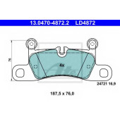 Колодки тормозные дисковые для VW TOUAREG(7P5) <b>ATE 13.0470-4872.2 / LD4872</b>