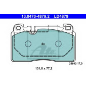 Колодки тормозные дисковые для AUDI A7(4GA,4GF), Q5(8R) / PORSCHE MACAN(95B) <b>ATE 13.0470-4879.2 / LD4879</b>