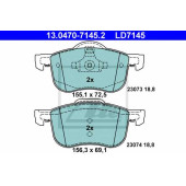 Колодки тормозные дисковые для VOLVO S60, S80(TS,XY), V70(SW), XC70 CROSS COUNTRY <b>ATE 13.0470-7145.2 / LD7145</b>