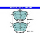 Колодки тормозные дисковые для AUDI A3, TT / SKODA SUPERB / VW GOLF, PASSAT, TIGUAN, TOURAN <b>ATE 13.0470-7294.2 / LD7294</b>