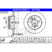 Диск тормозной <b>ATE 24.0111-0151.1</b>