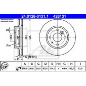 Тормозной диск ATE 426131 / 24.0126-0131.1