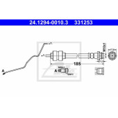Тормозной шланг ATE 331253 / 24.1294-0010.3