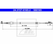 Трос стояночной тормозной системы <b>ATE 24.3727-0165.2</b>