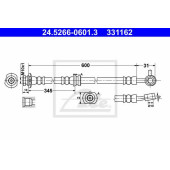 Тормозной шланг ATE 331162 / 24.5266-0601.3