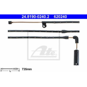 Сигнализатор износа тормозных колодок ATE 620240 / 24.8190-0240.2