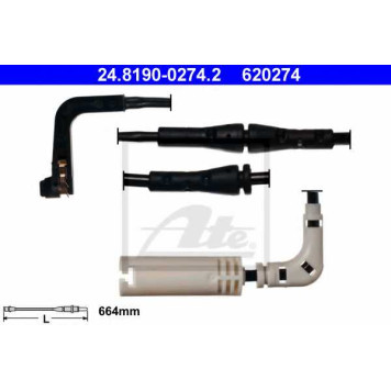 Сигнализатор износа тормозных колодок ATE 620274 / 24.8190-0274.2