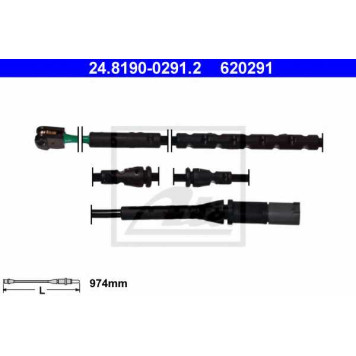 Сигнализатор износа тормозных колодок ATE 620291 / 24.8190-0291.2