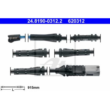 Сигнализатор износа тормозных колодок ATE 620312 / 24.8190-0312.2