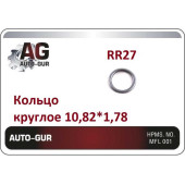 Кольцо уплотнительное круглое 10,82х1,78 (качество оригинал) <b>AUTO-GUR RR27</b>