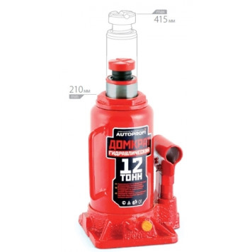 Домкрат гидравлический бутылочный 12 т Autoprofi DG-12-1
