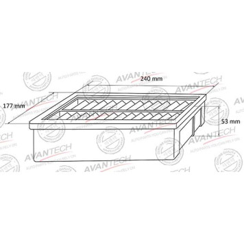 Фильтр воздушный AVANTECH AF0167-1