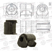 Сайлентблок задний переднего рычага AVANTECH ASB0210