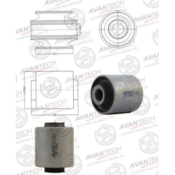 Сайлентблок подвески AVANTECH ASB0317