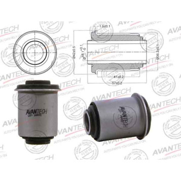 Сайлентблок подвески AVANTECH ASB0802